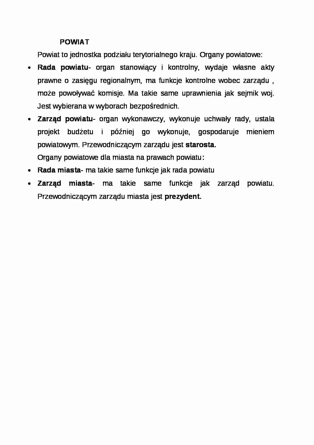 Wykład - powiat - strona 1