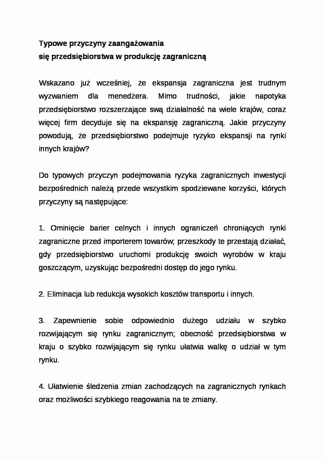 Wykład - Typowe przyczyny zaangażowania - strona 1