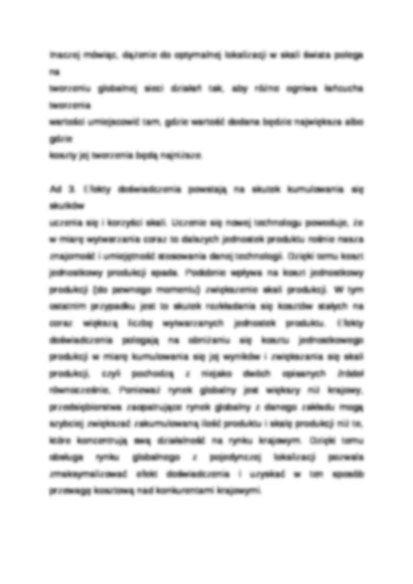 Wykład - Korzyści globalizacji przedsiębiorstwa - strona 3