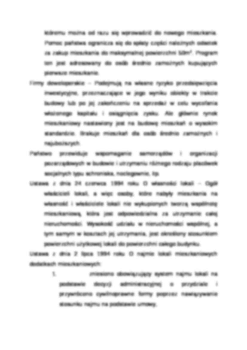 Wykład - Regulacje prawne i programy w sferze mieszkalnictwa - strona 2
