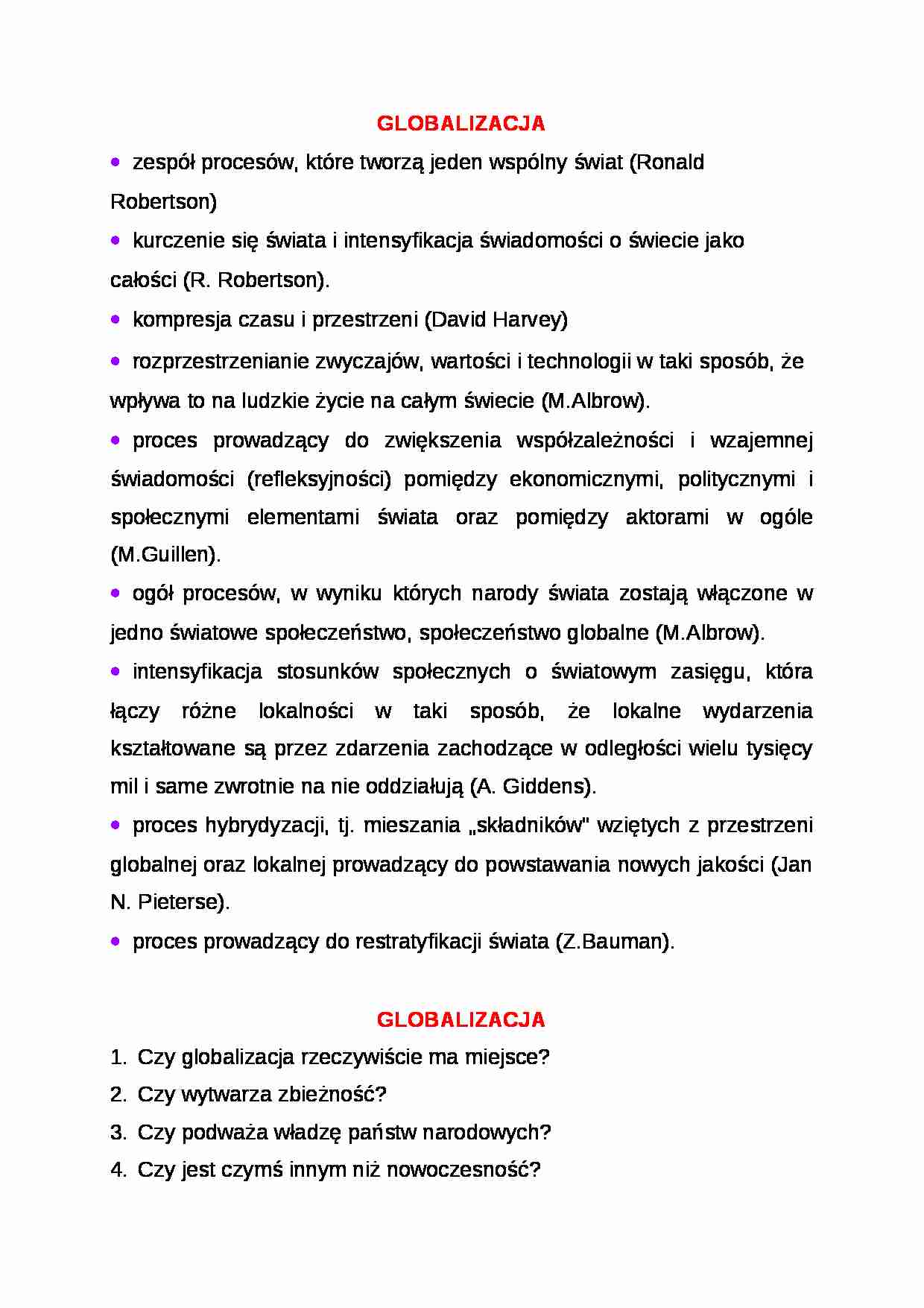 Wykład - globalizacja - strona 1