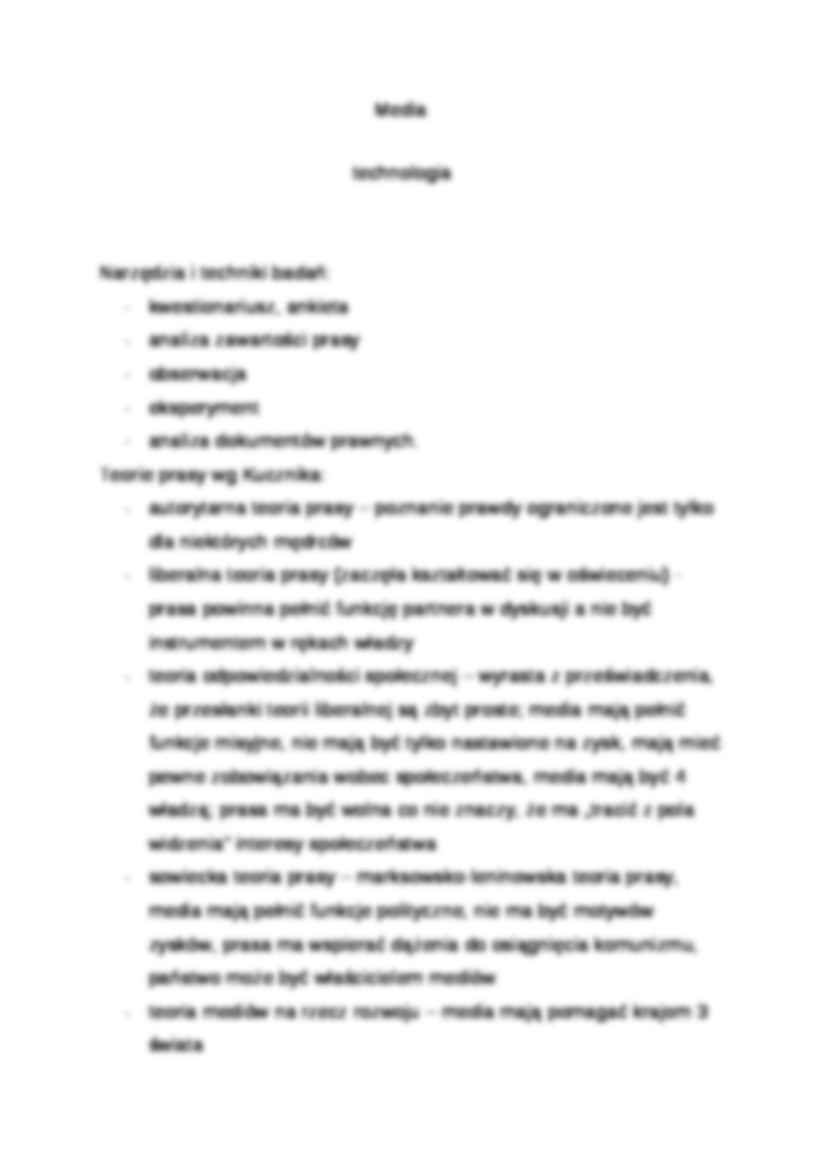 Wykład - Teoria masowego komunikowania - strona 2