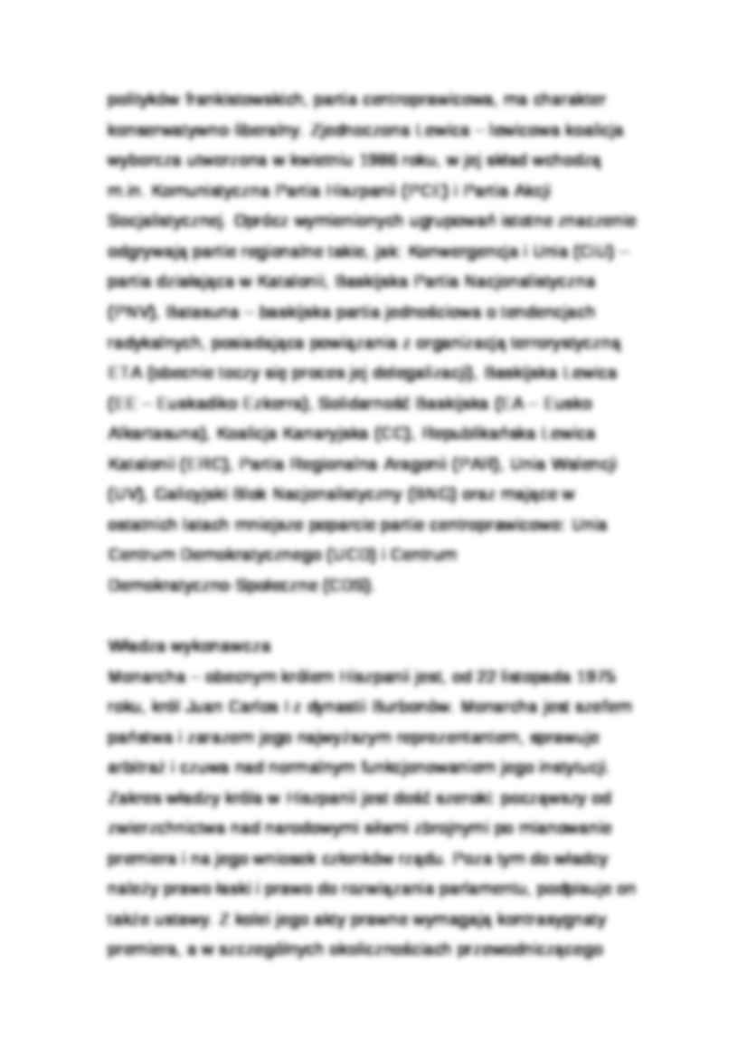 Wykład - Ustrój Hiszpanii - strona 3