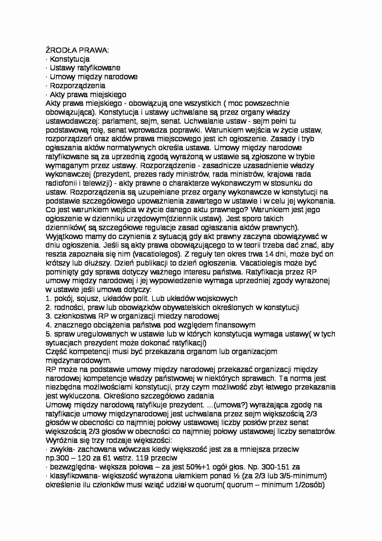 Wykład - źródła prawa - strona 1