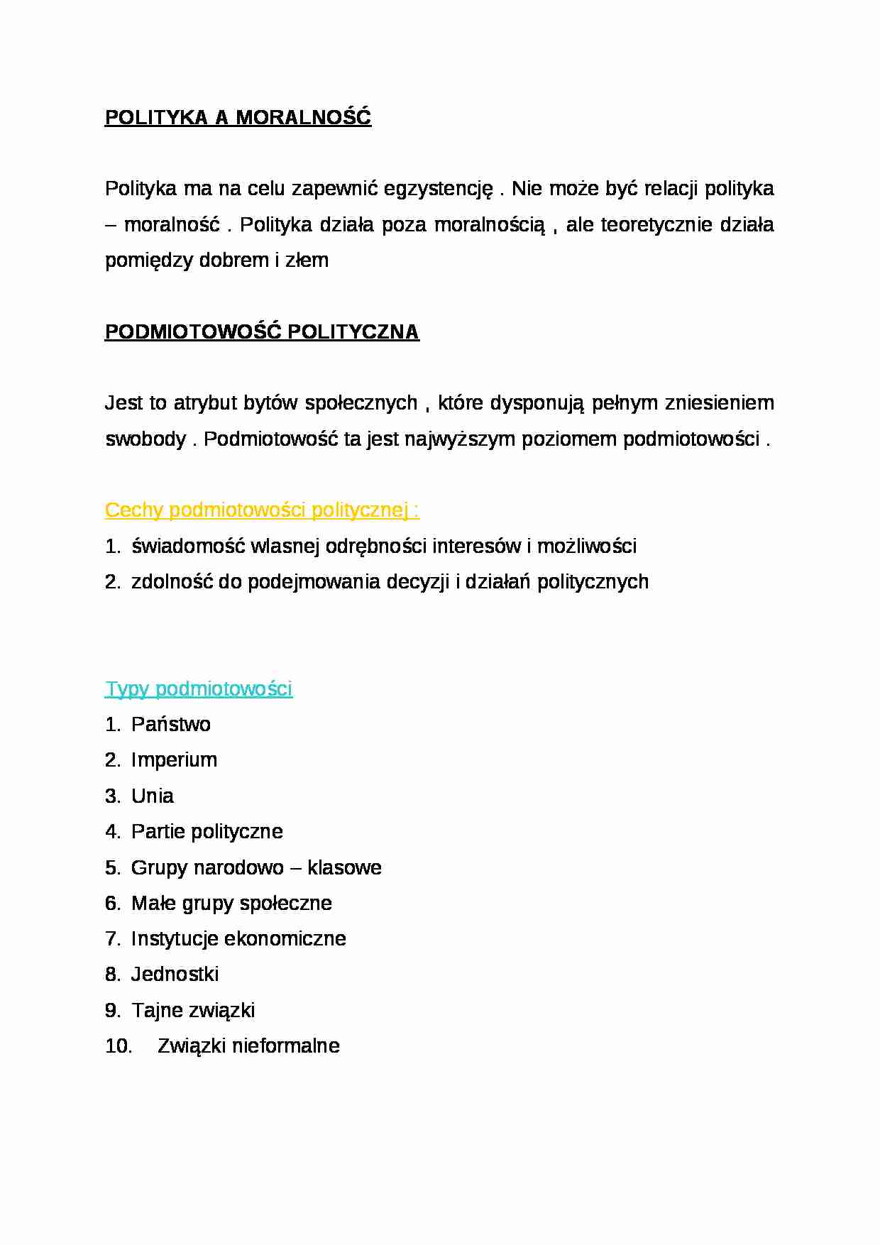 Wykład - polityka a moralność - strona 1