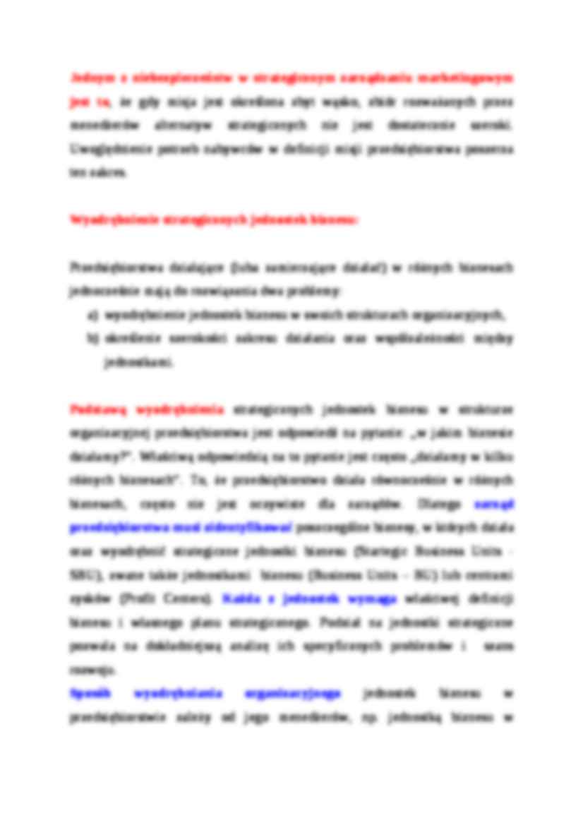 Wykład - Sformułowanie misji przedsiębiorstwa - strona 3