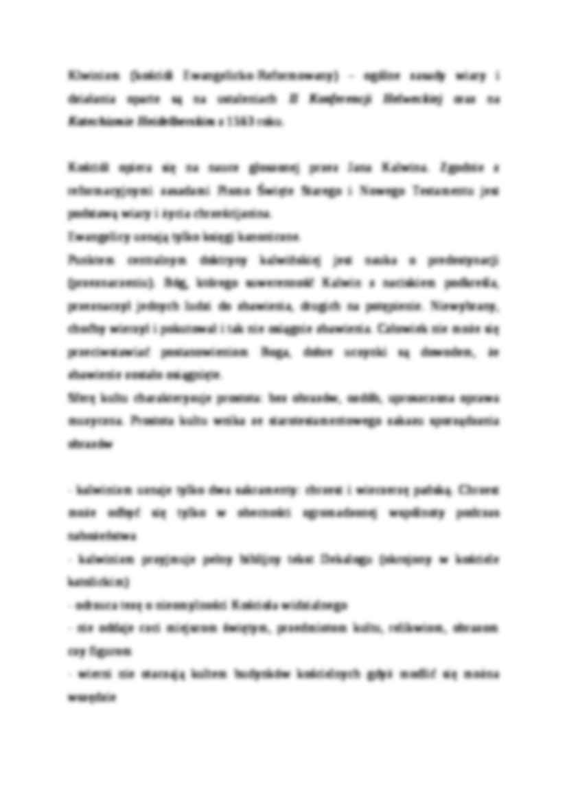 Wykład - Charakterystyka podstawowych nurtów protestantyzmu - strona 2
