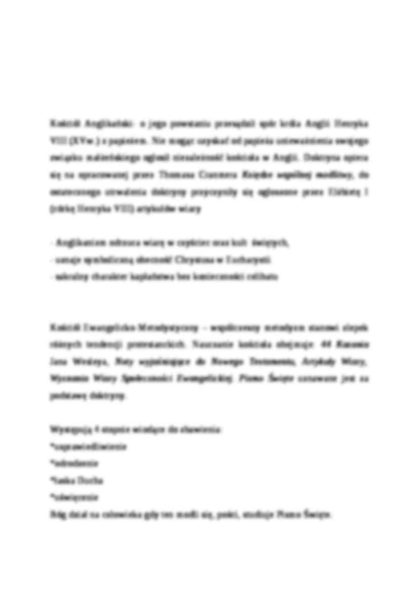 Wykład - Charakterystyka podstawowych nurtów protestantyzmu - strona 3