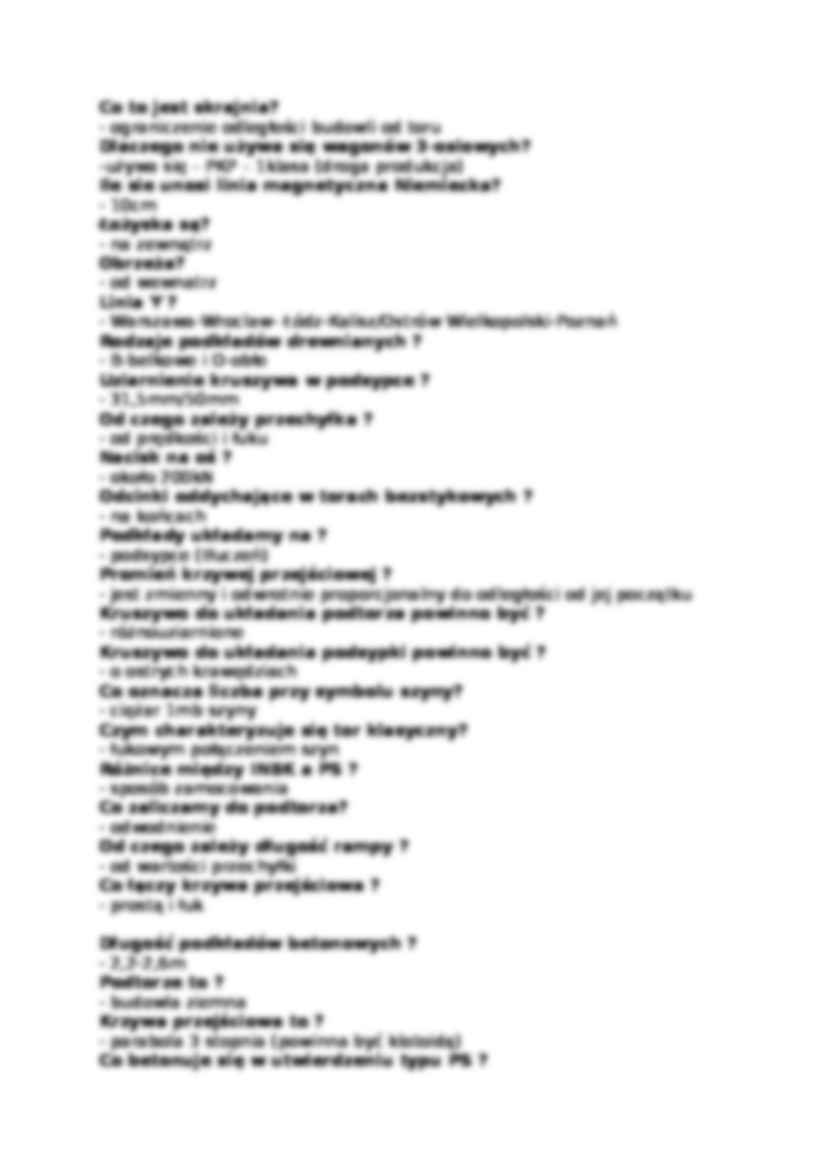 Koleje - pytania na egzamin - strona 2