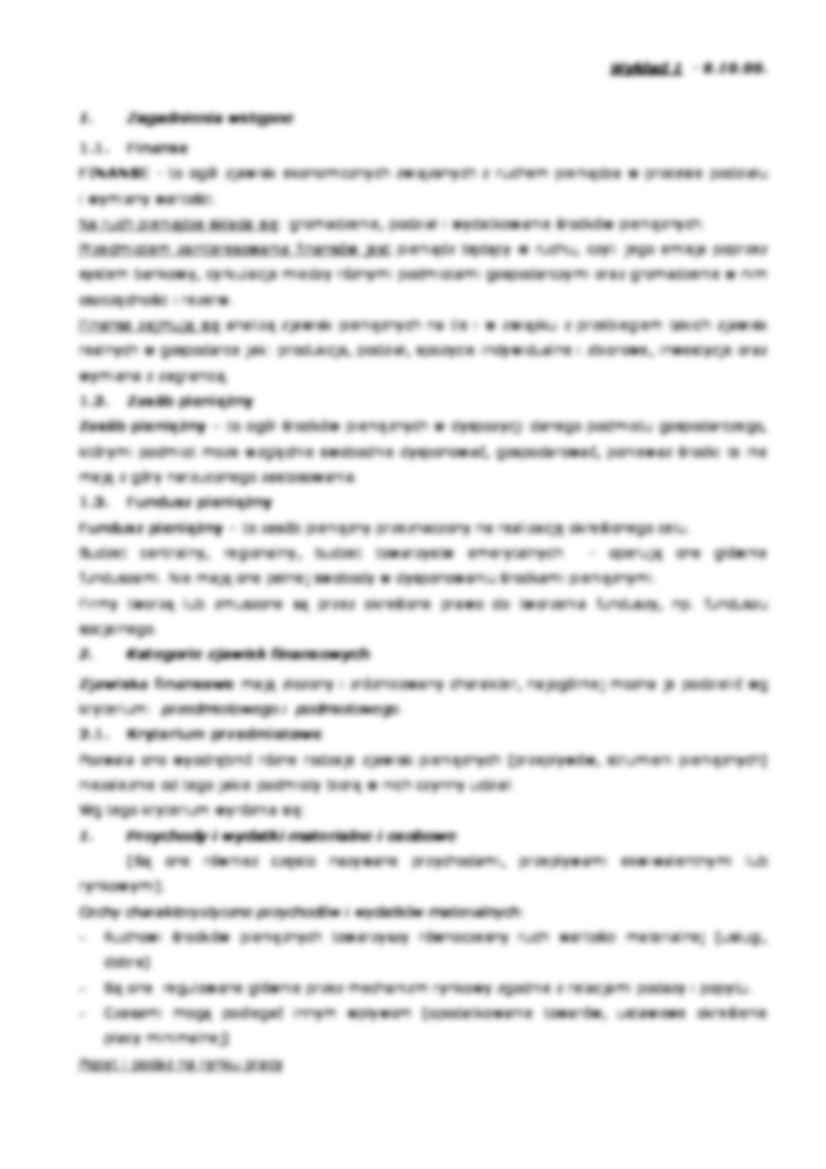 Podstawy finansów - zagadnienia omówione - strona 3