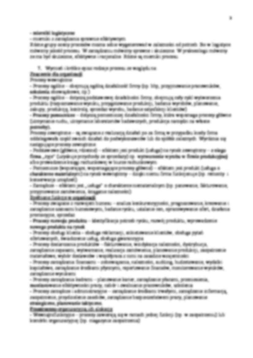 Zarządzanie procesami  - pytania i odpowiedzi - strona 3