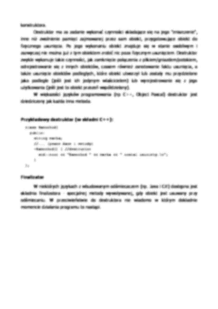 Konstruktory i destruktory - omówienie - strona 3