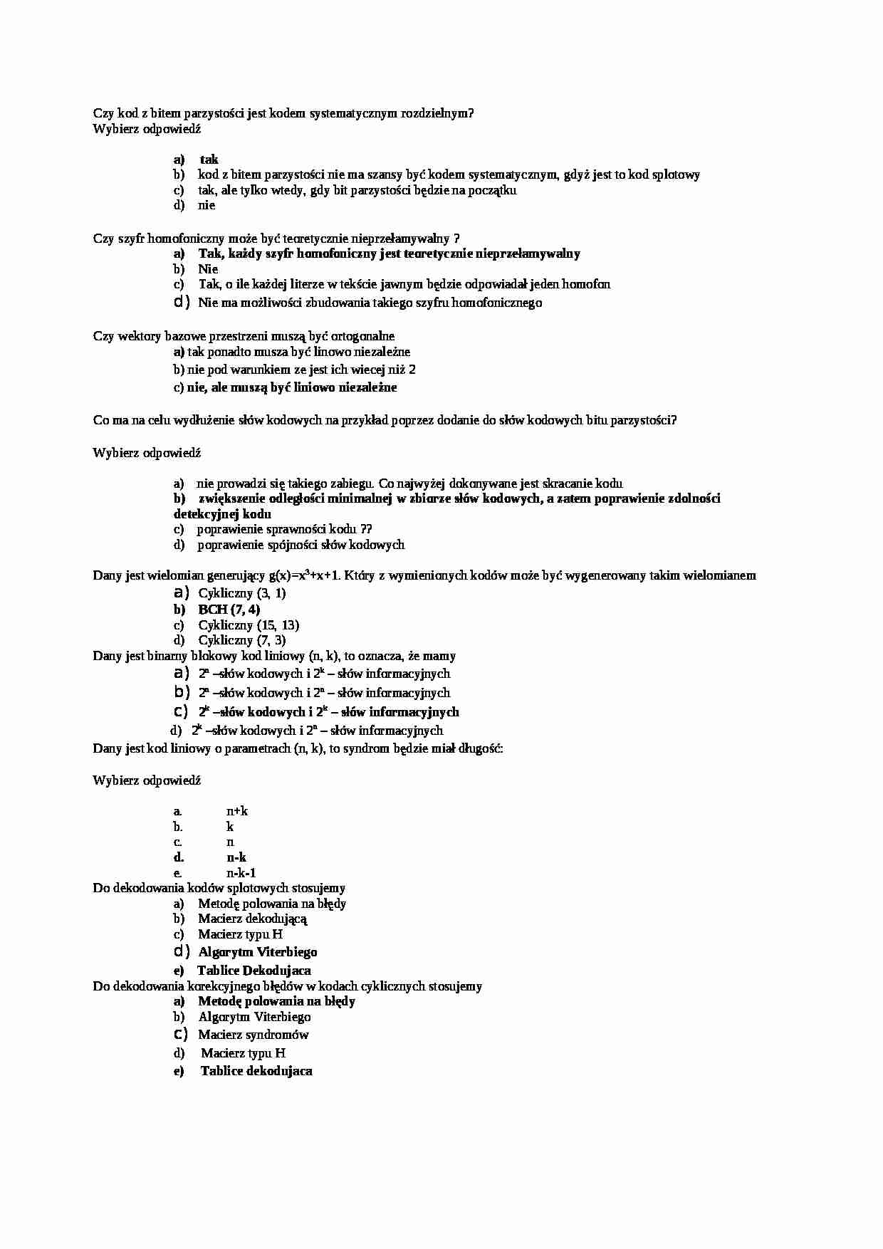 kodowanie - test - strona 1