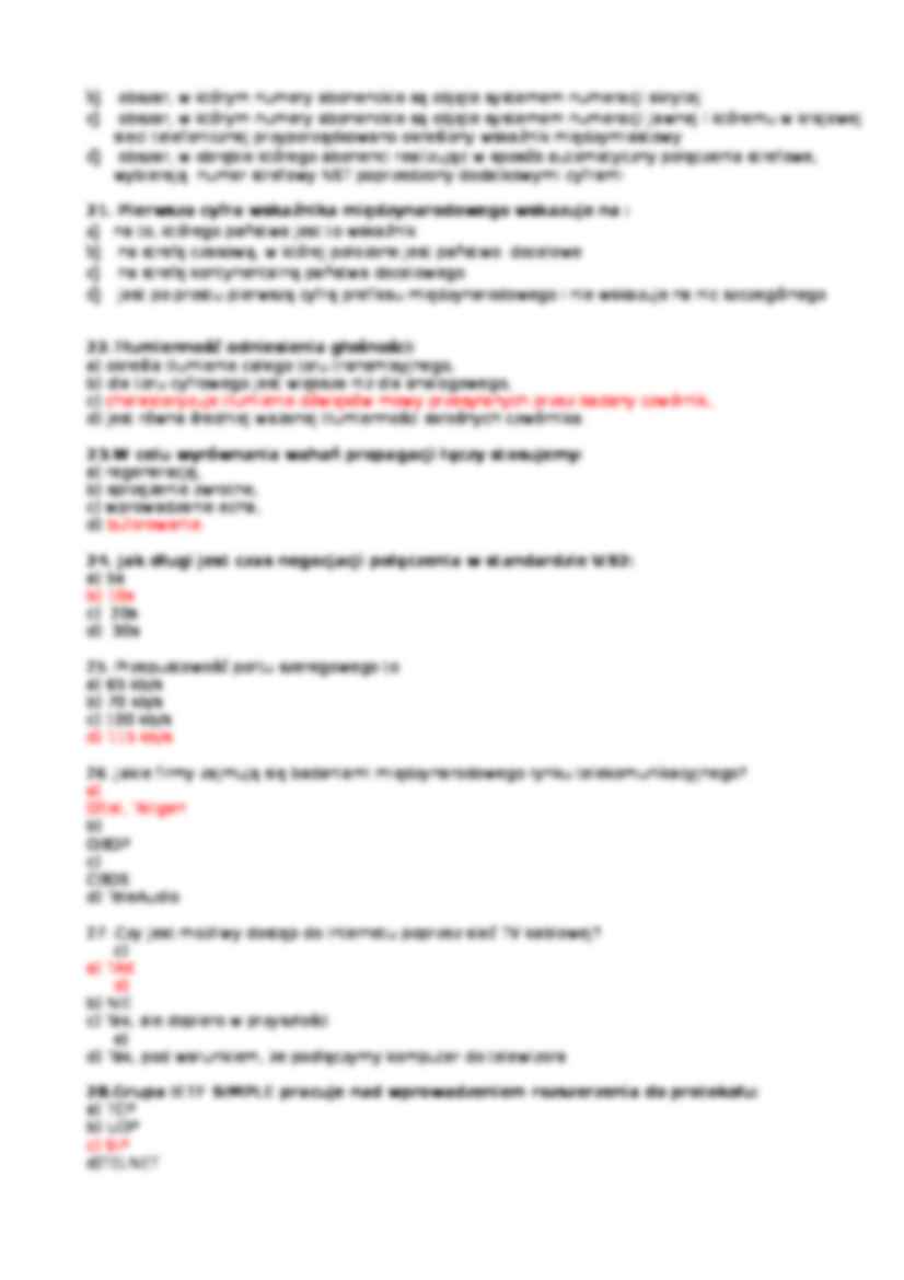 Systemy telekomunikacyjne - pytania - strona 3