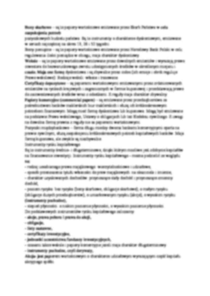 Rynek finansowy - omówienie - strona 2