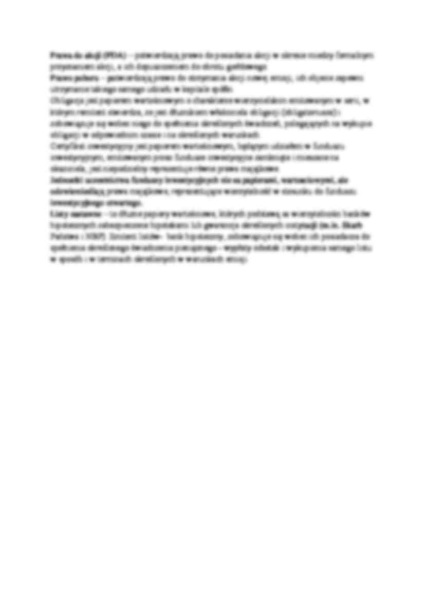 Rynek finansowy - omówienie - strona 3
