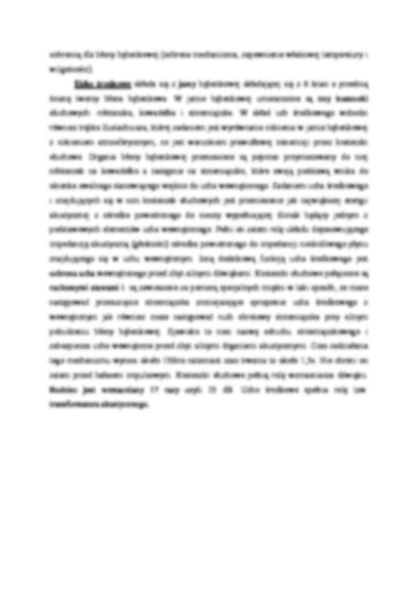 Dźwięki, narząd słuchu oraz charakterystyka - strona 3