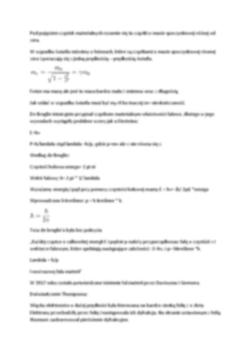 Dualizm korpuskularno-falowy - omówienie - strona 2