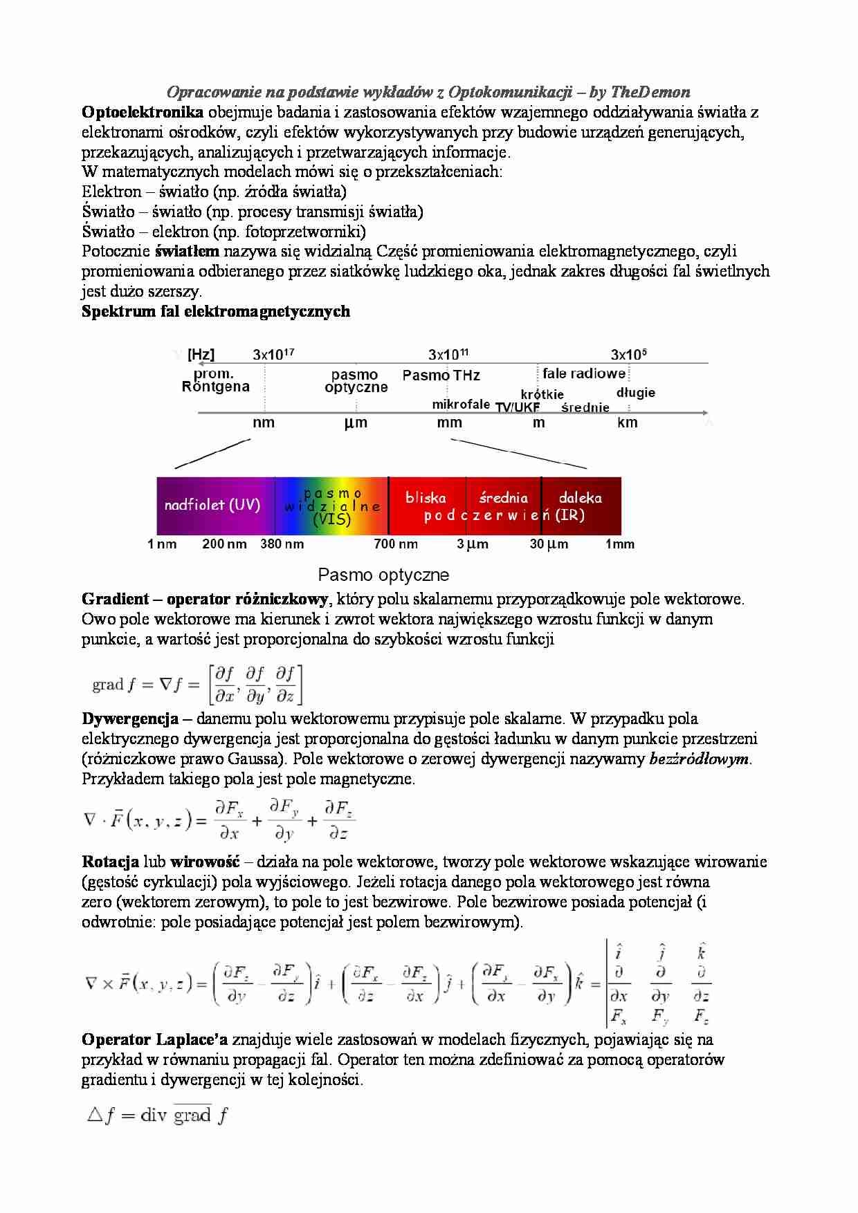 opracowanie wykładów - omówienie - strona 1