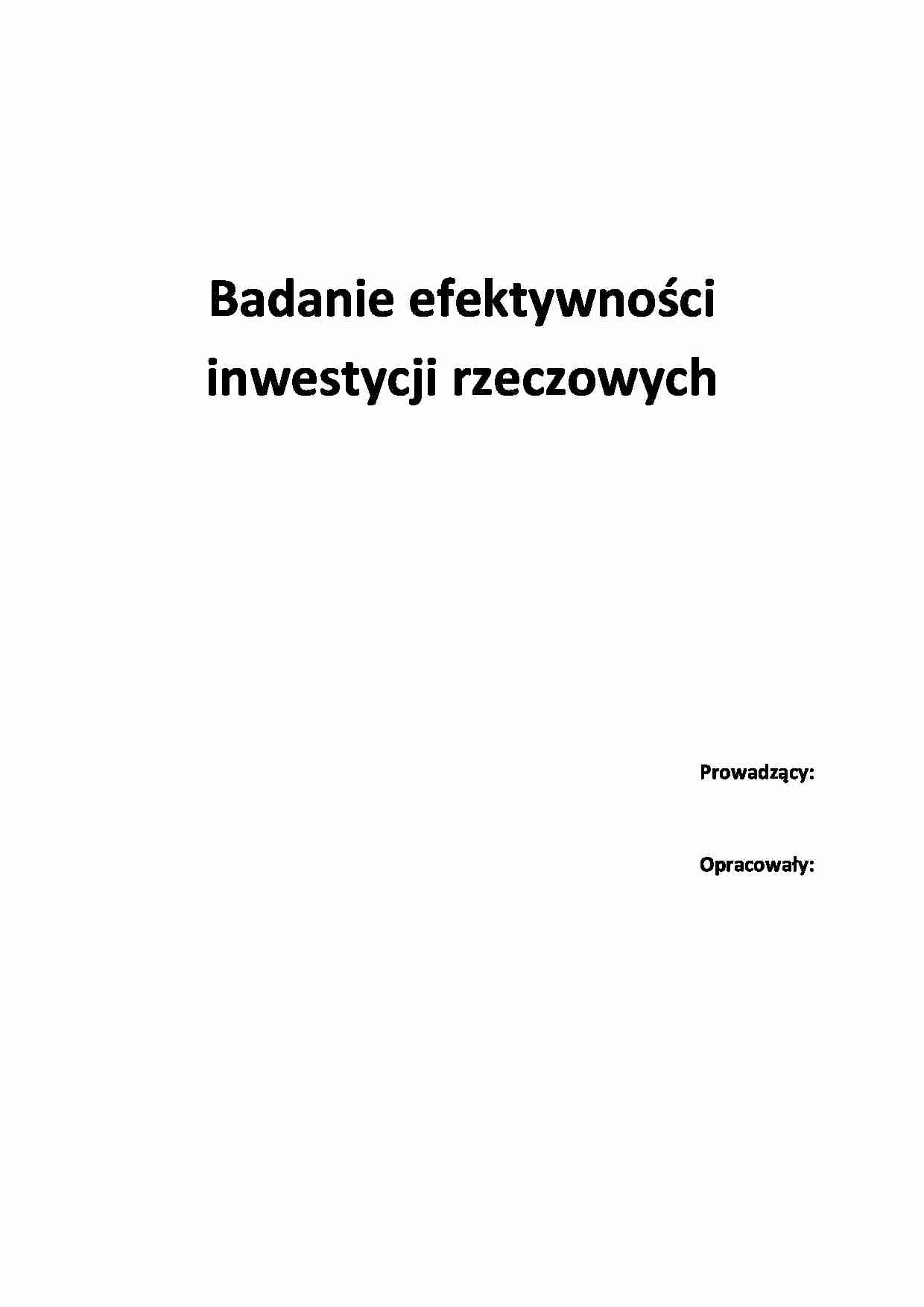 badnie zakupu walca drogowego - projekt  - strona 1