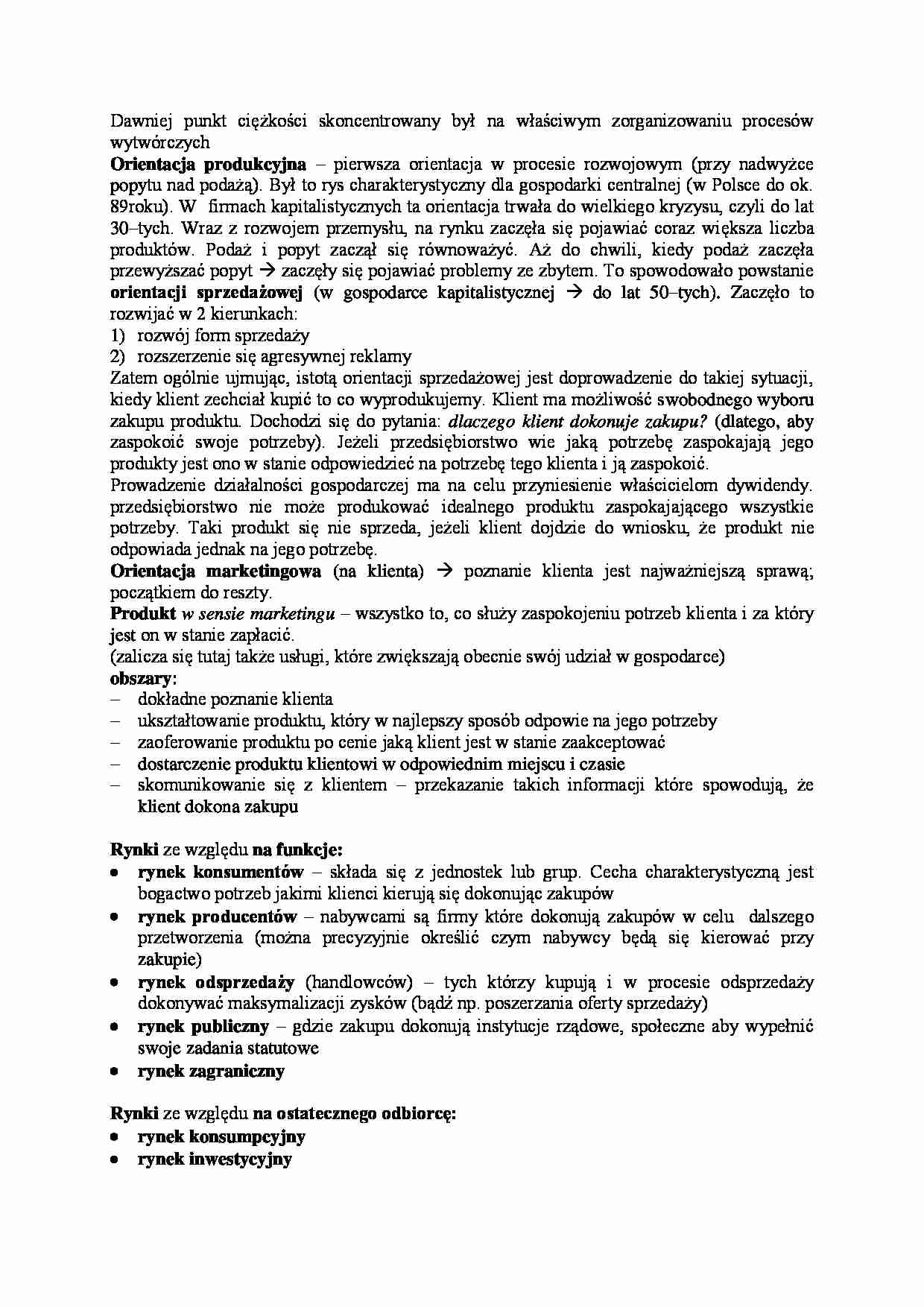 rynki - omówienie - strona 1