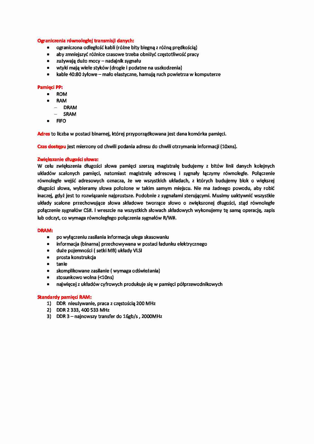 urządzenia techniki komputerowej - transmisja danych - omówienie - strona 1