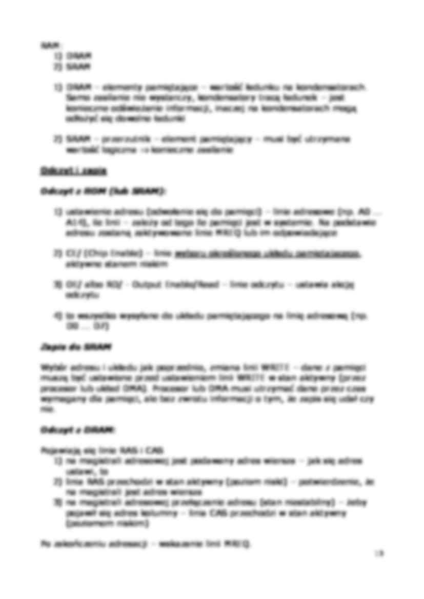 technika cyfrowa - pamięci - omówienie - strona 2