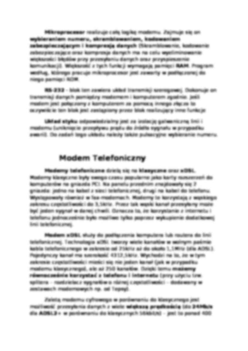 Modemy i kodery multimedialne - omówienie - strona 2