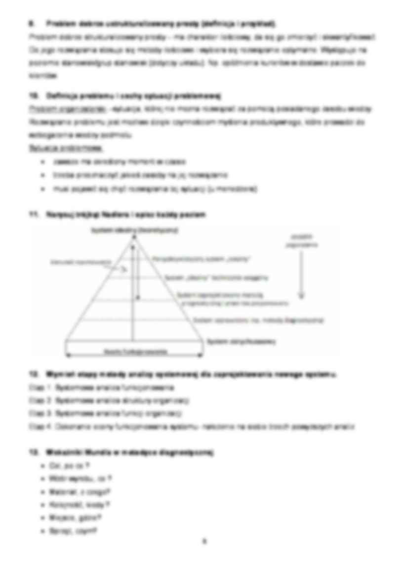 metody i techniki organizatorskie - opracowanie pytań - strona 3