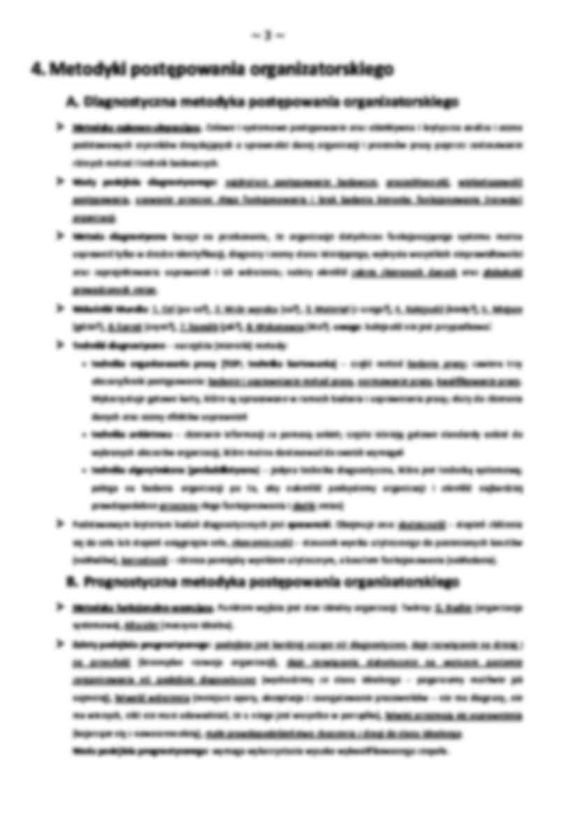 metody i techniki organizatorskie - opracowanie wykładu - strona 3