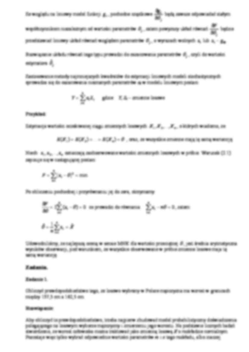 metody wyznaczania estymatorów - omówienie - strona 3