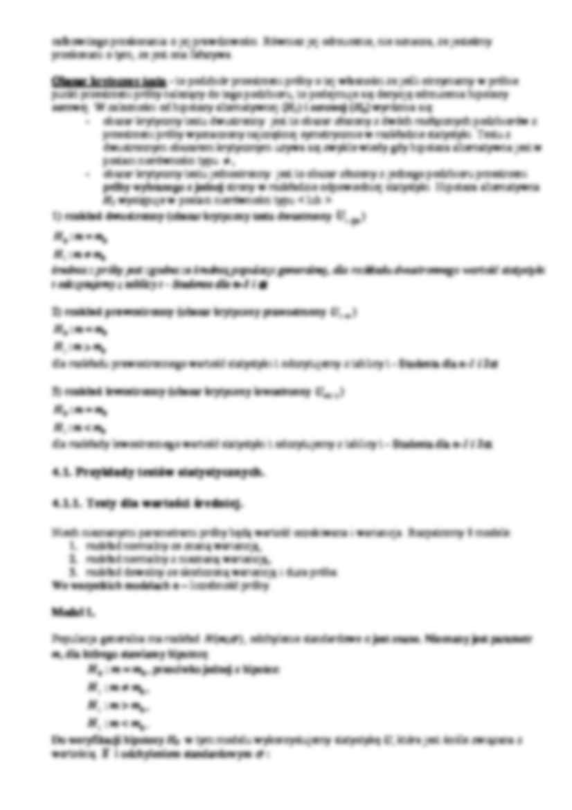 testowanie hipotez statystycznych - omówienie - strona 3