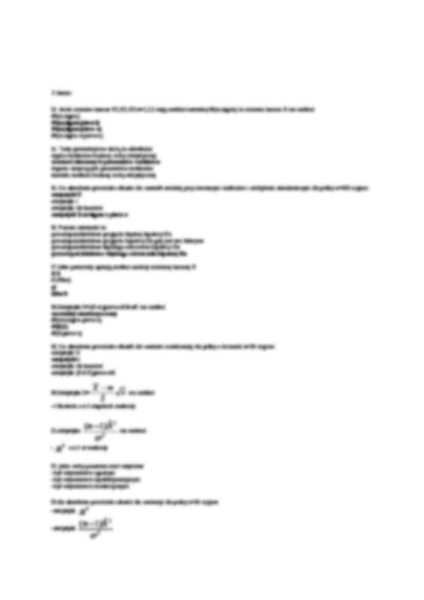 Inżynierskie zastosowania statystyki - test - strona 2