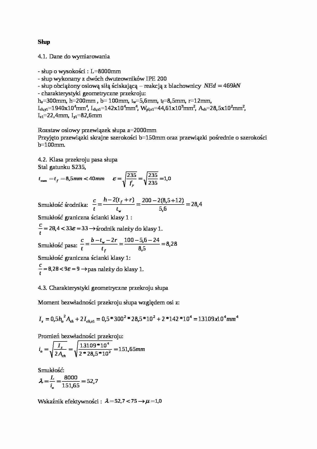 Słup - omówienie - strona 1