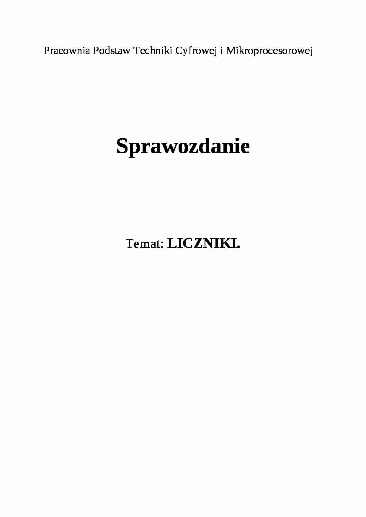 liczniki sprawozdanie - omówienie - strona 1