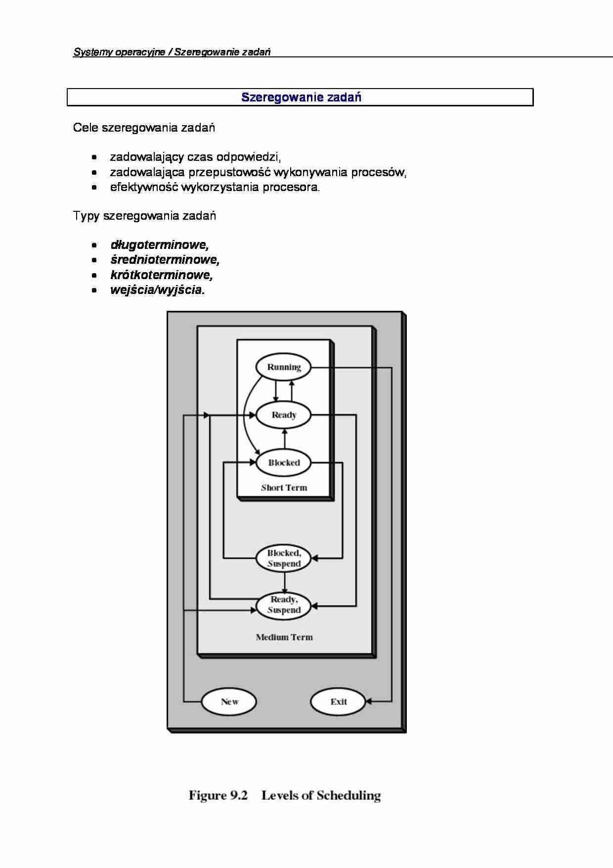 Szeregowanie zadań - omówienie - strona 1