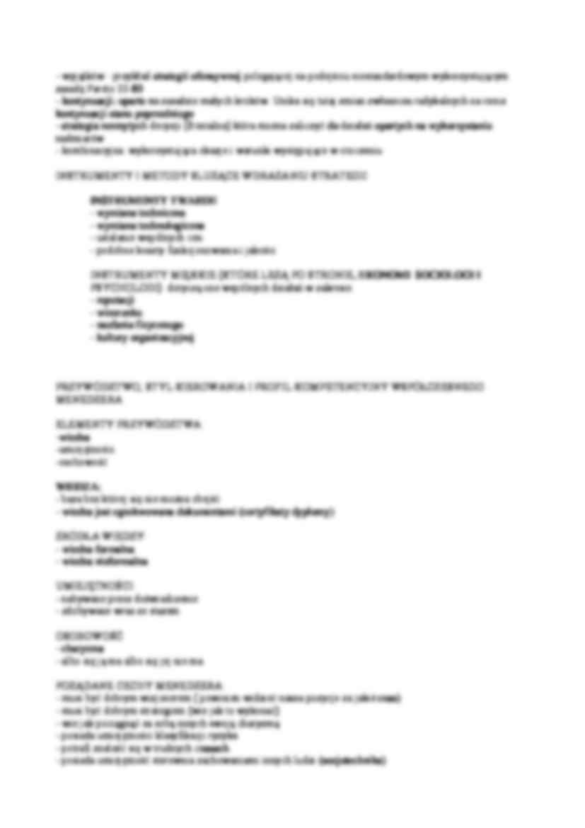 Reakcje strategiczne organizacji - omówienie - strona 2