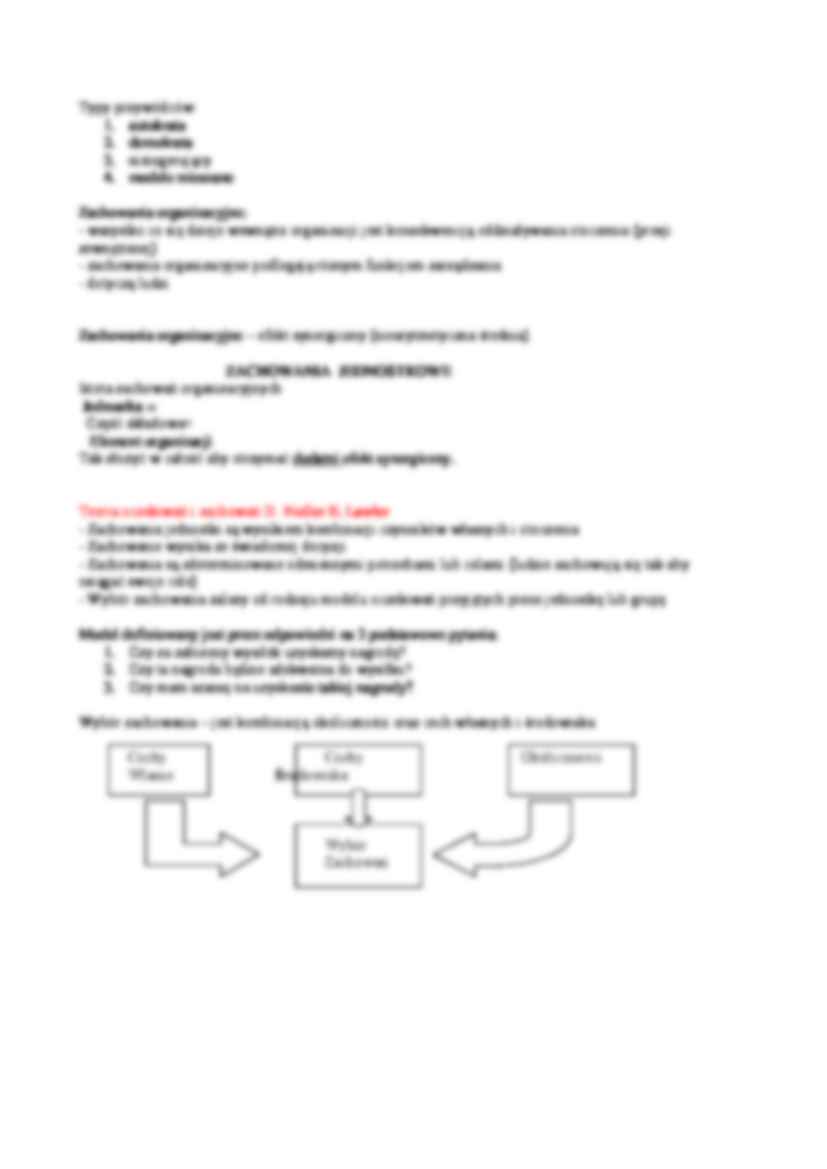 Zachowania organizacyjne - omówienie - strona 2