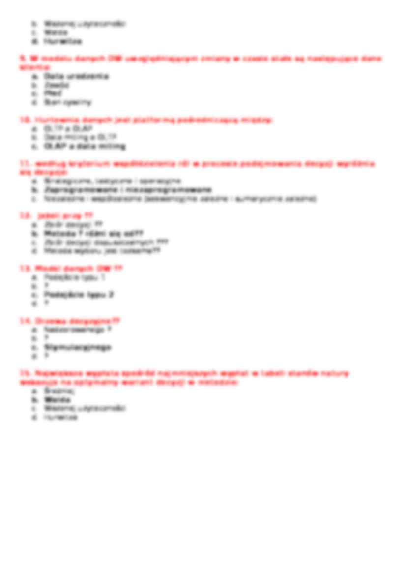 metody i narzędzia podjemowania decyzji - kolokwium - strona 2