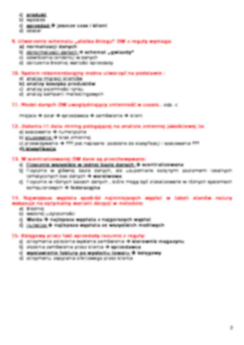 metody i narzędzia podjemowania decyzji - kolokwium  - strona 2