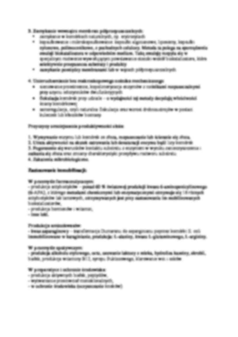 Immobilizacja biokatalizatorów - omówienie - strona 3