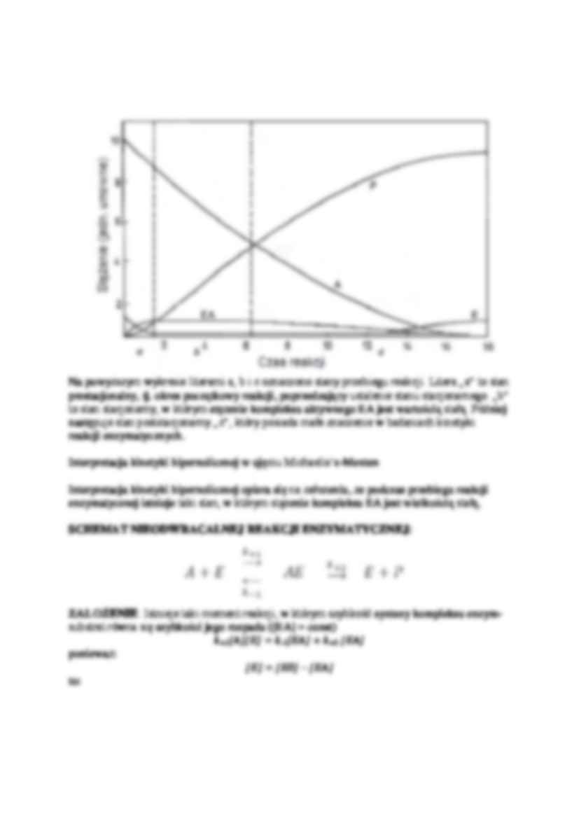 Kinetyka reakcji enzymatycznej - omówienie - strona 2