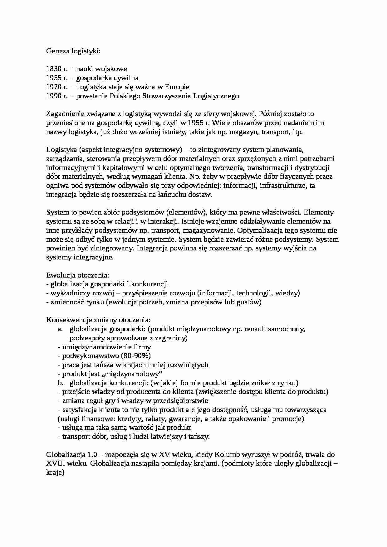 ewolucja otoczenia - omówienie - strona 1