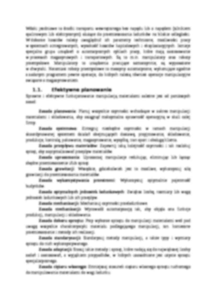 Techniczne systemy manipulacji i magazynowania - omówienie - strona 2
