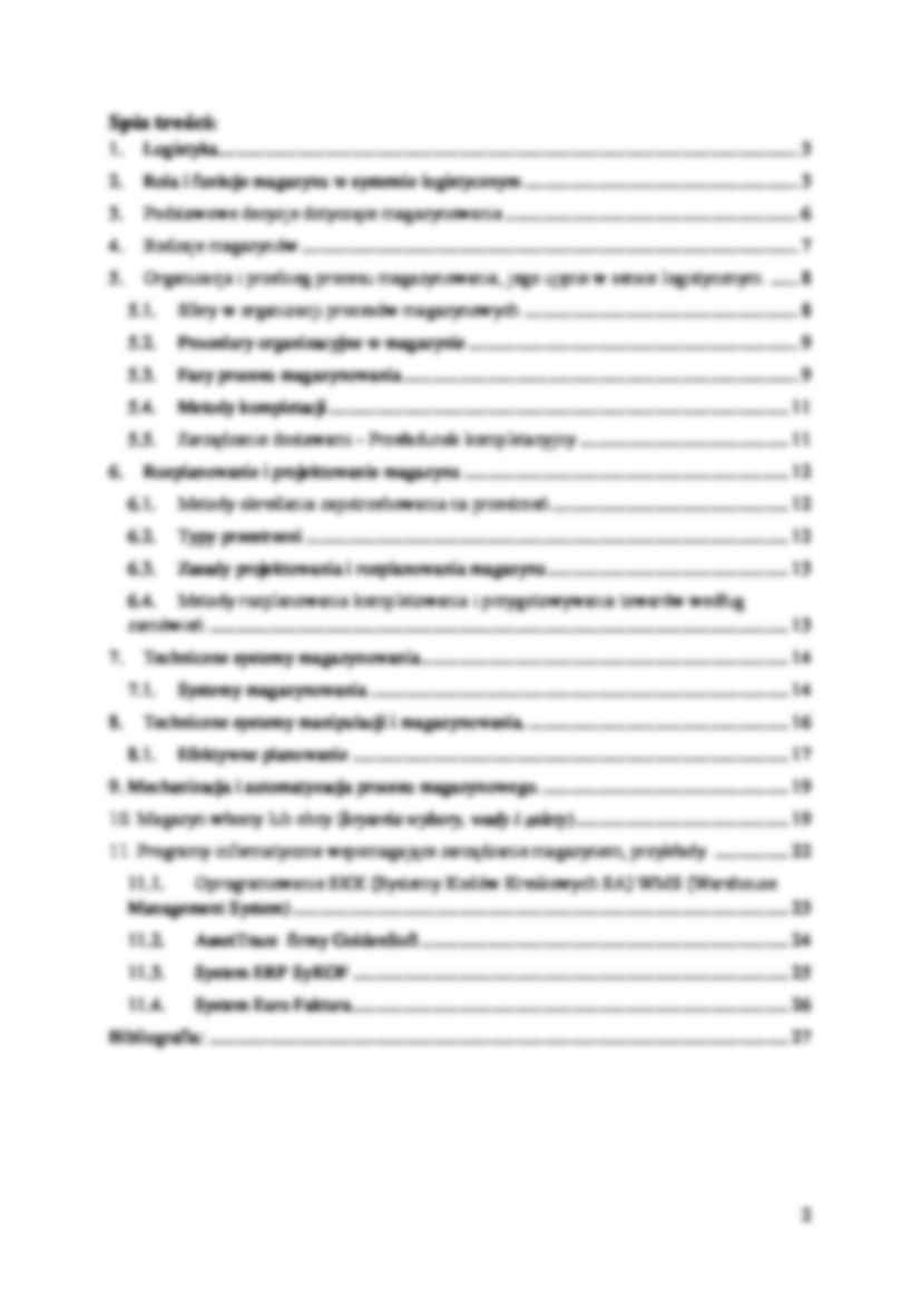 Zarzadzanie logistyczne w sferze magazynowania - omówienie - strona 2