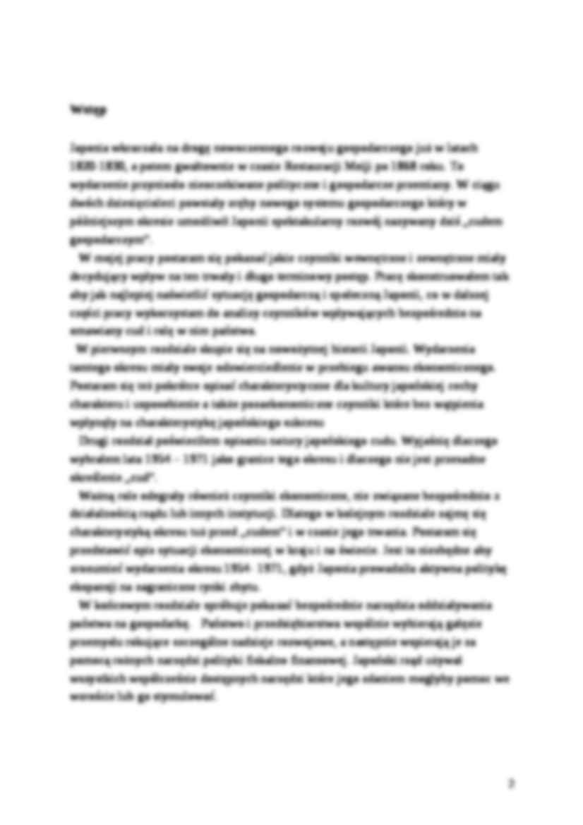 Japoński cud gospodarczy - wykład - strona 2