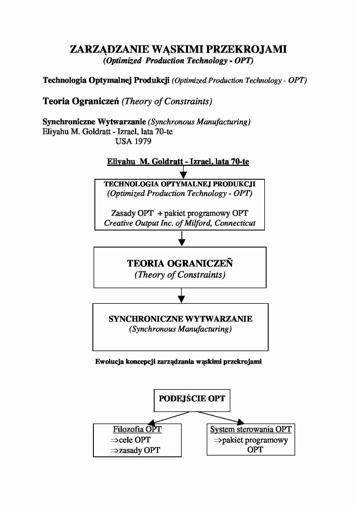 Zarzadzanie wąskimi przekrojami - omówienie - strona 1