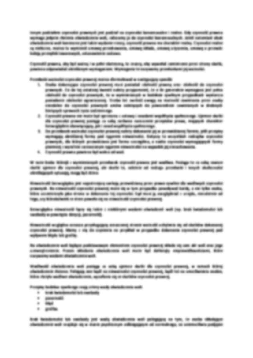 Pojęcie czynności prawnych - omówienie - strona 2