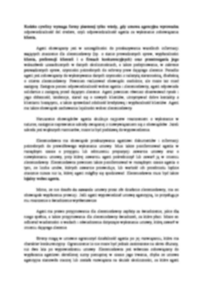 Umowa agencyjna - omówienie - strona 3
