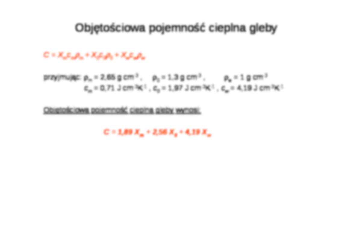 Stosunki termiczne w glebie, właściwości cieplne-opracowanie - strona 3